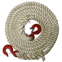 4 Metres x 24mm 3-Strand Nylon Recovery/Tow Rope With Eye Hooks
